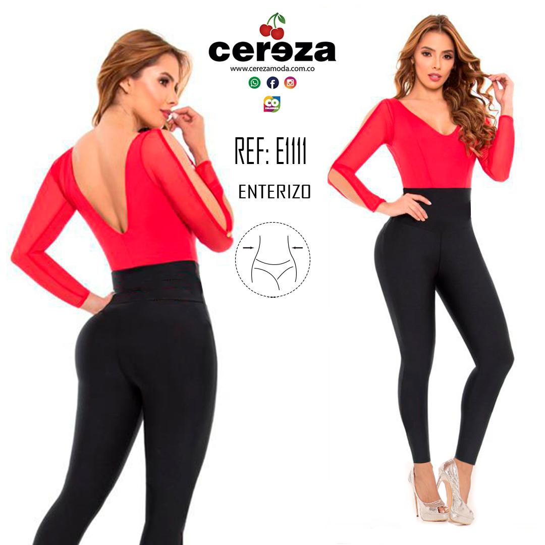 Enterizo Colombiano de Moda, Blusa y pantalon de dos colores, espalda descubierta , control de cintura