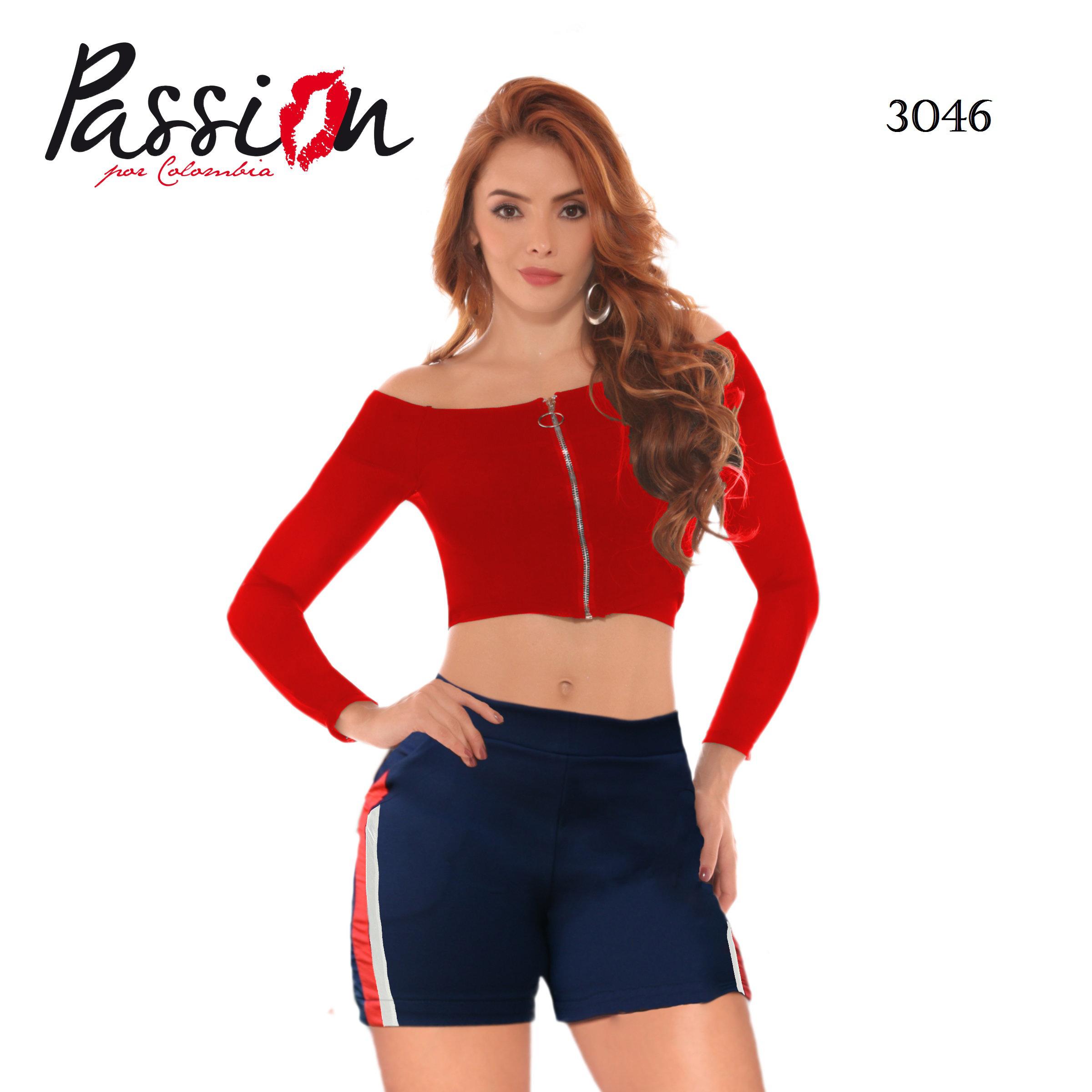 Conjunto de Dama short con Aplique Lateral